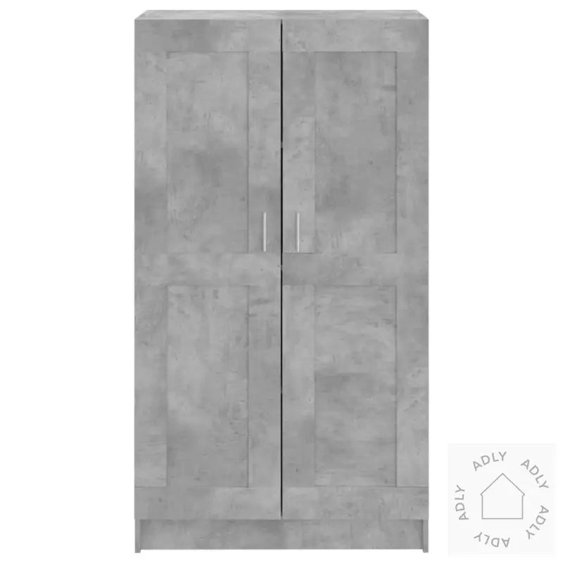 Bokhylle Betonggrå 82,5X30,5X150 Cm Konstruert Tre