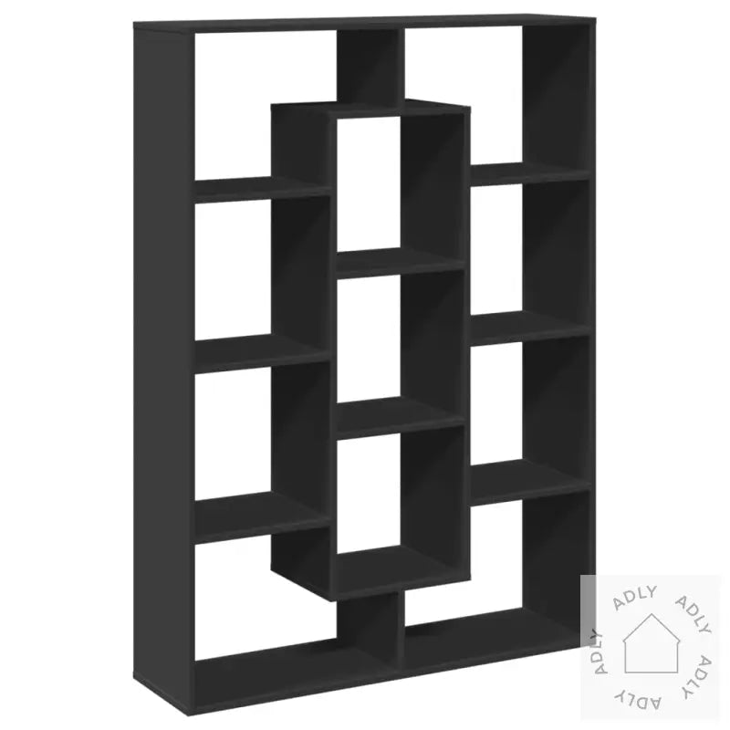 Bokhylle Svart 102X29X143 Cm Konstruert Tre