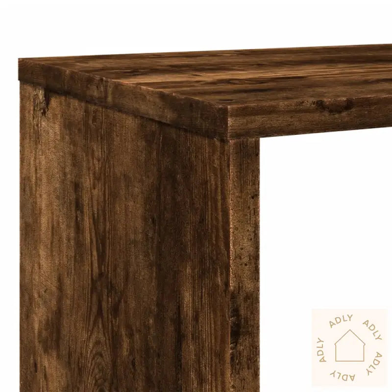 Bokhylle Røkt Eik 132X29X141,5 Cm Konstruert Tre