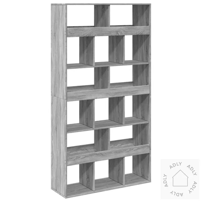 Bokhylle Grå Sonoma 100X33X187,5 Cm Konstruert Tre