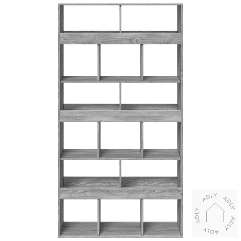 Bokhylle Grå Sonoma 100X33X187,5 Cm Konstruert Tre