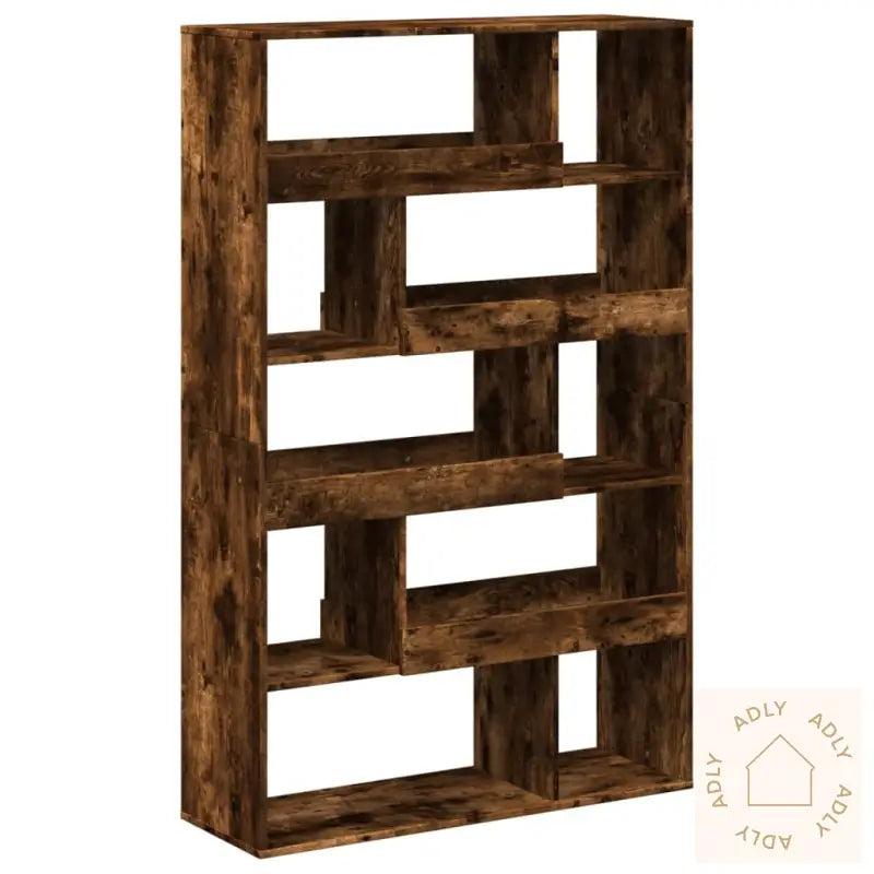 Bokhylle Røkt Eik 100X33X156,5 Cm Konstruert Tre