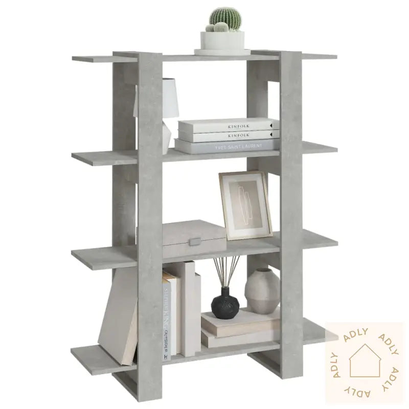 Bokhylle/Romdeler Betonggrå 100X30X123,5 Cm