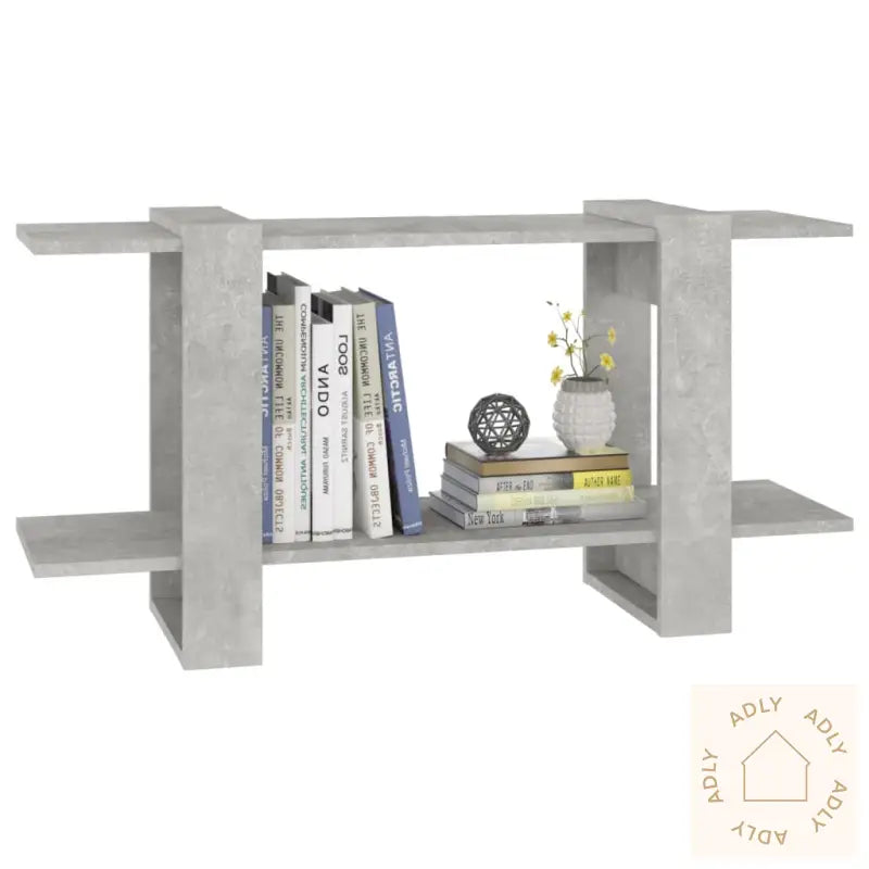 Bokhylle Betonggrå 100X30X51 Cm Konstruert Tre