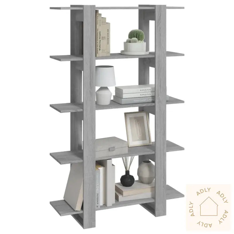 Bokhylle/Romdeler Grå Sonoma Eik 100X30X160 Cm