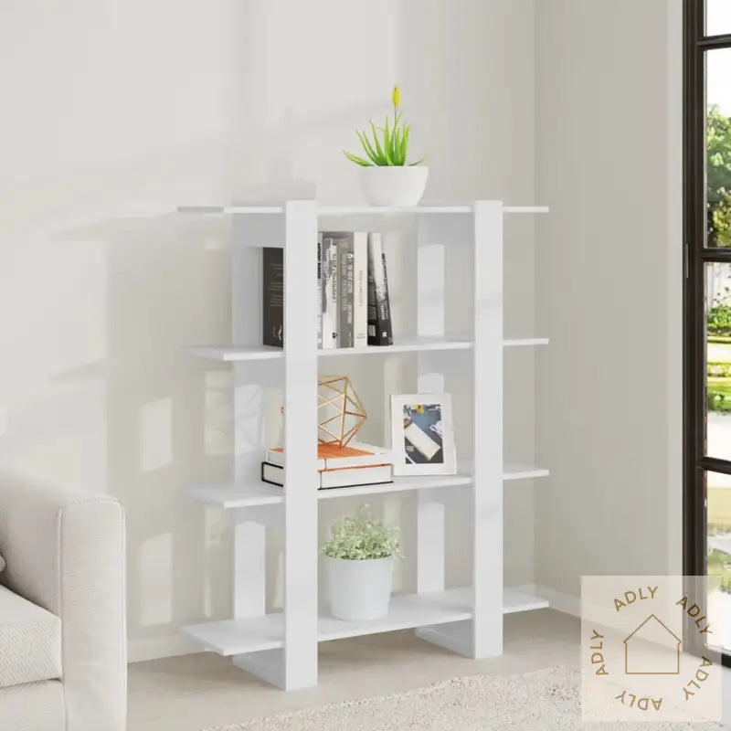 Bokhylle/Romdeler Hvit 100X30X123,5 Cm