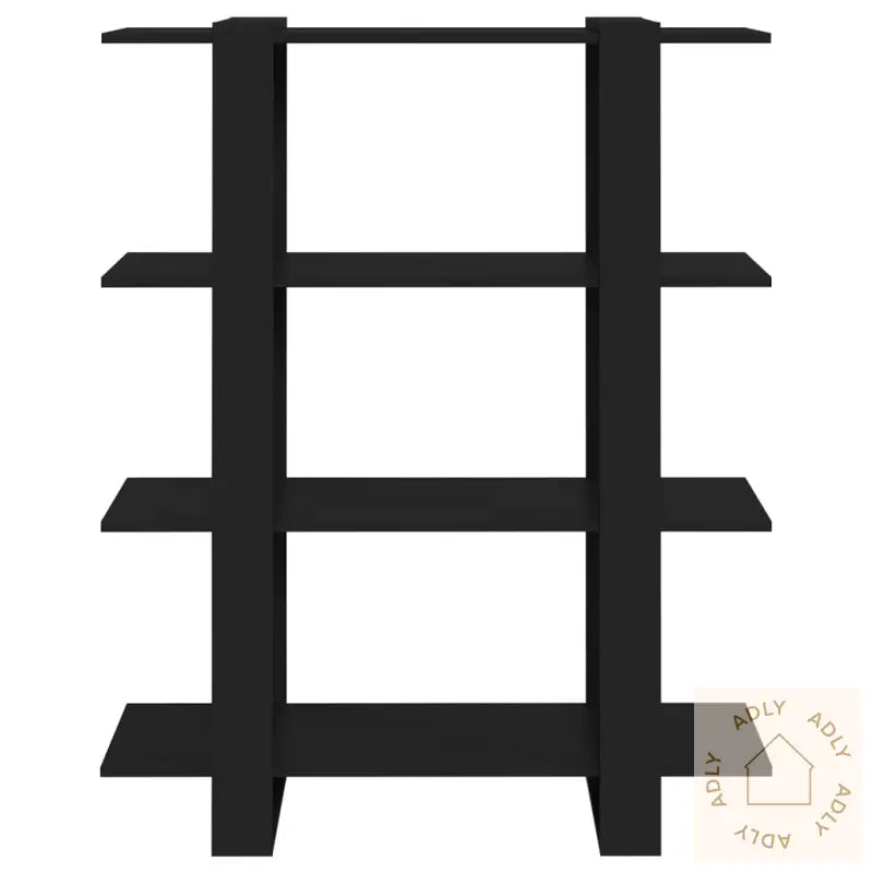 Bokhylle/Romdeler Svart 100X30X123,5 Cm