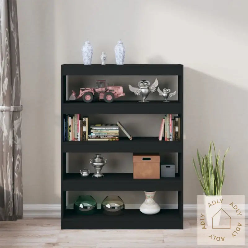 Bokhylle/Romdeler Svart 100X30X135 Cm