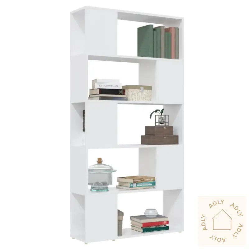 Bokhylle/Romdeler Hvit 80X24X155 Cm Konstruert Tre