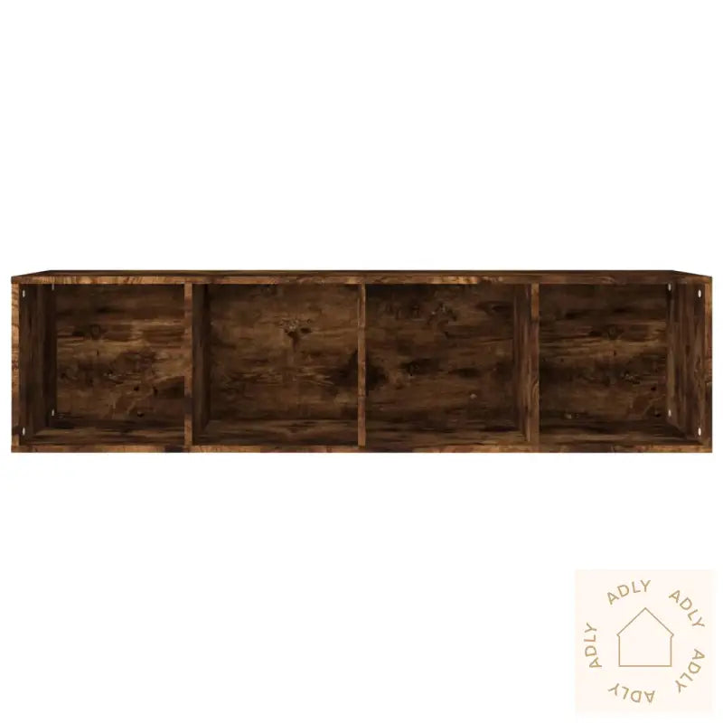 Bokhylle/Tv-Benk Røkt Eik 36X30X143 Cm Konstruert Tre