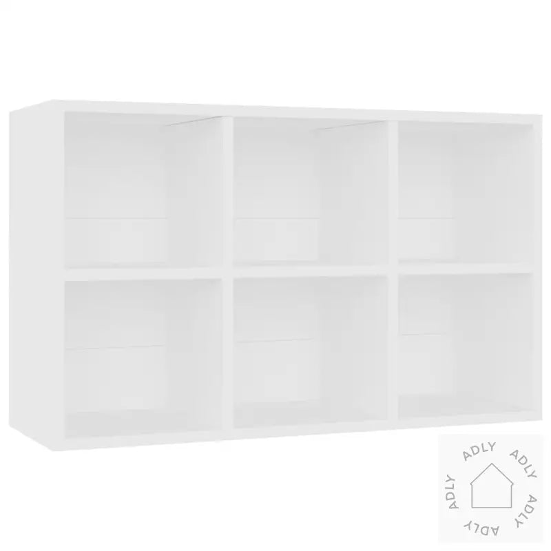 Bokhylle/Skjenk Hvit 66X30X98 Cm Konstruert Tre