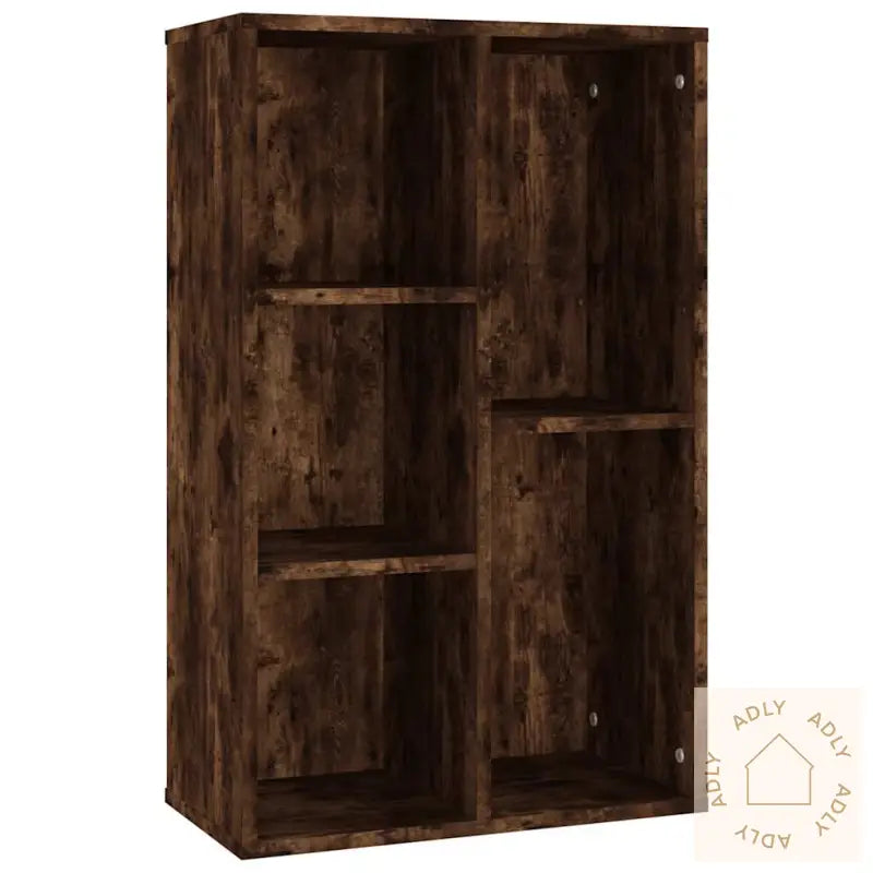 Bokhylle/Skjenk Røkt Eik 50X25X80 Cm Konstruert Tre