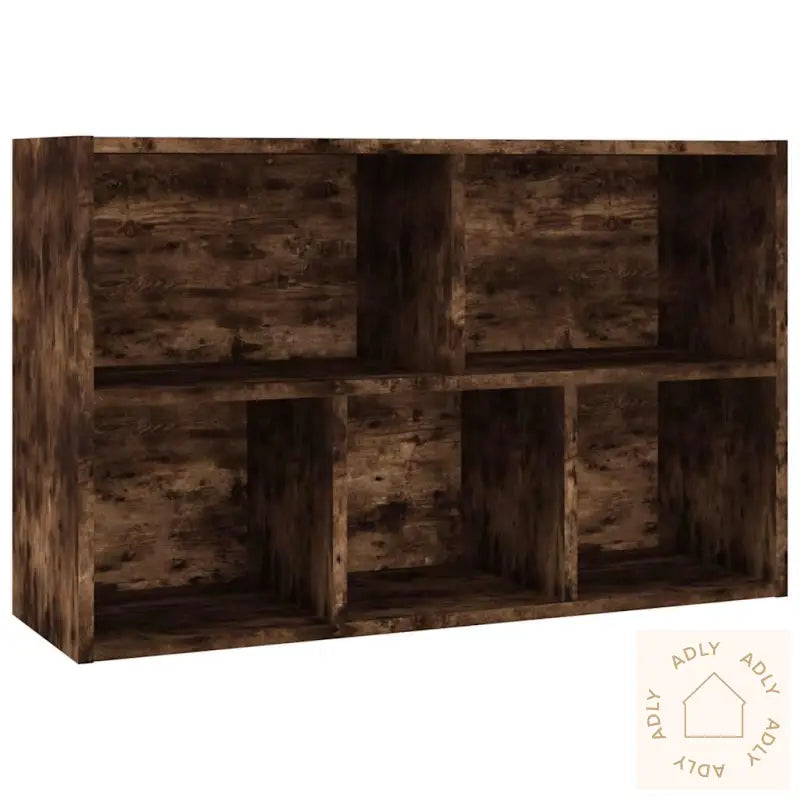 Bokhylle/Skjenk Røkt Eik 50X25X80 Cm Konstruert Tre