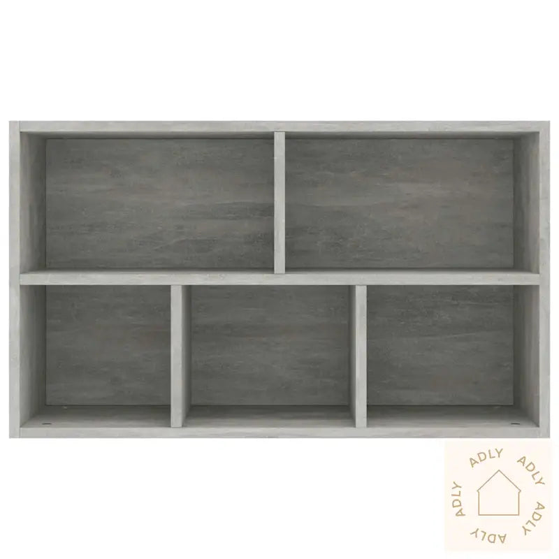 Bokhylle/Skjenk Betonggrå 50X25X80 Cm Konstruert Tre