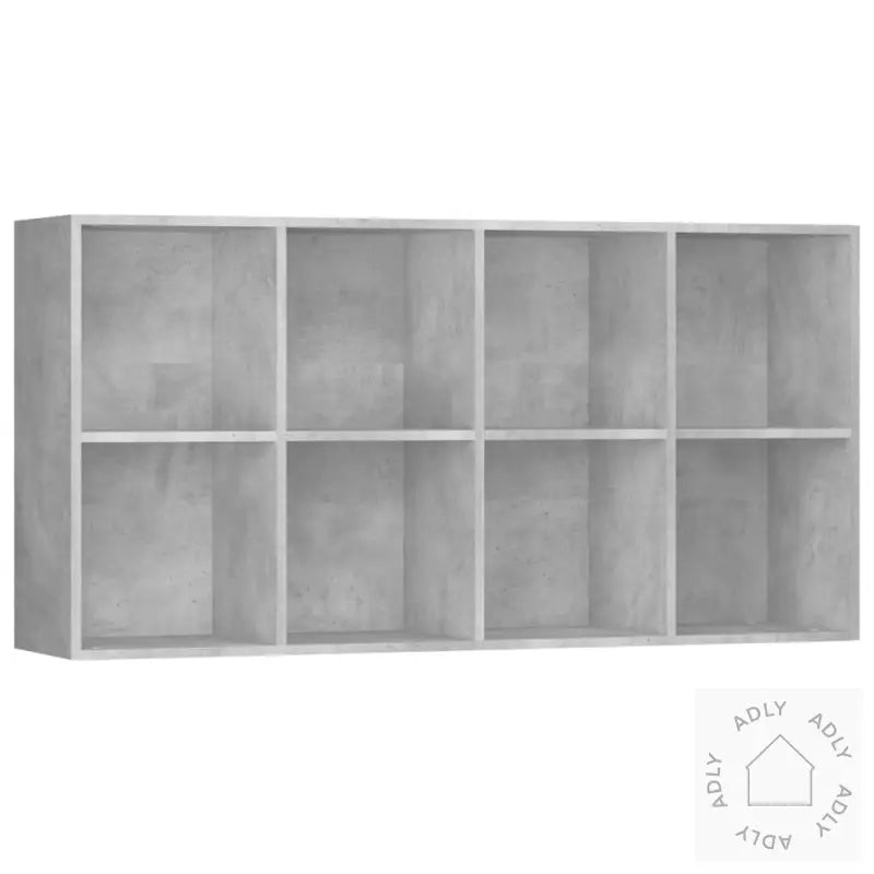 Bokhylle/Skjenk Betonggrå 66X30X130 Cm Konstruert Tre