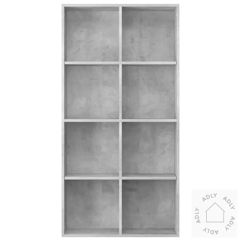 Bokhylle/Skjenk Betonggrå 66X30X130 Cm Konstruert Tre