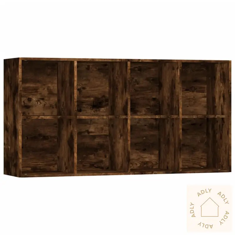 Bokhylle/Skjenk Røkt Eik 66X30X130 Cm Konstruert Tre