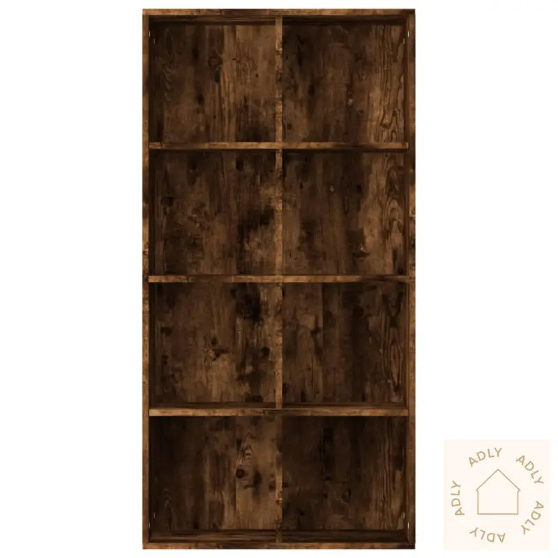 Bokhylle/Skjenk Røkt Eik 66X30X130 Cm Konstruert Tre