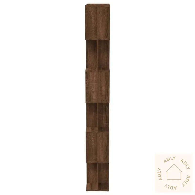 Bokhylle/Romdeler Brun Eik 80X24X192 Cm Konstruert Tre