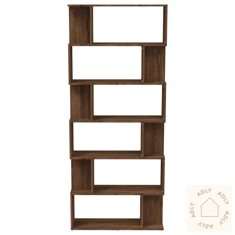 Bokhylle/Romdeler Brun Eik 80X24X192 Cm Konstruert Tre