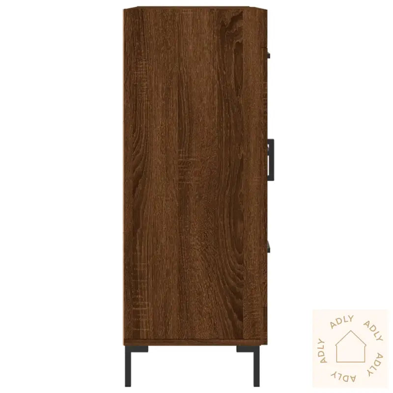 Skjenk Brun Eik 69,5X34X90 Cm Konstruert Tre