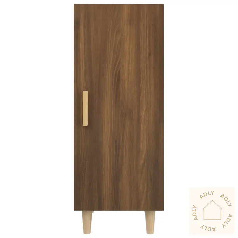 Skjenk Brun Eik 34,5X34X90 Cm Konstruert Tre