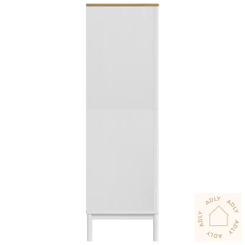 Garderobe Floro Hvit 77X53X171 Cm Heltre Furu
