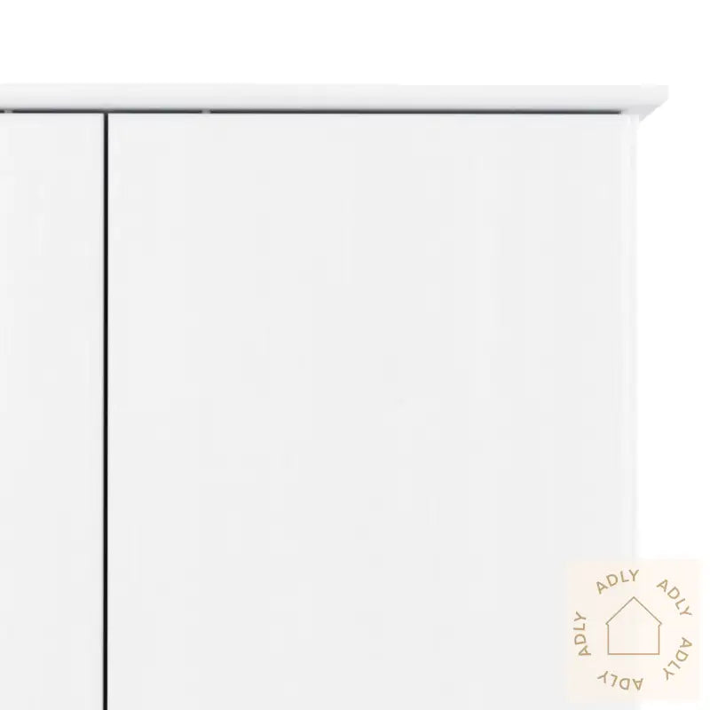 Garderobe Alta Hvit 90X55X170 Cm Heltre Furu