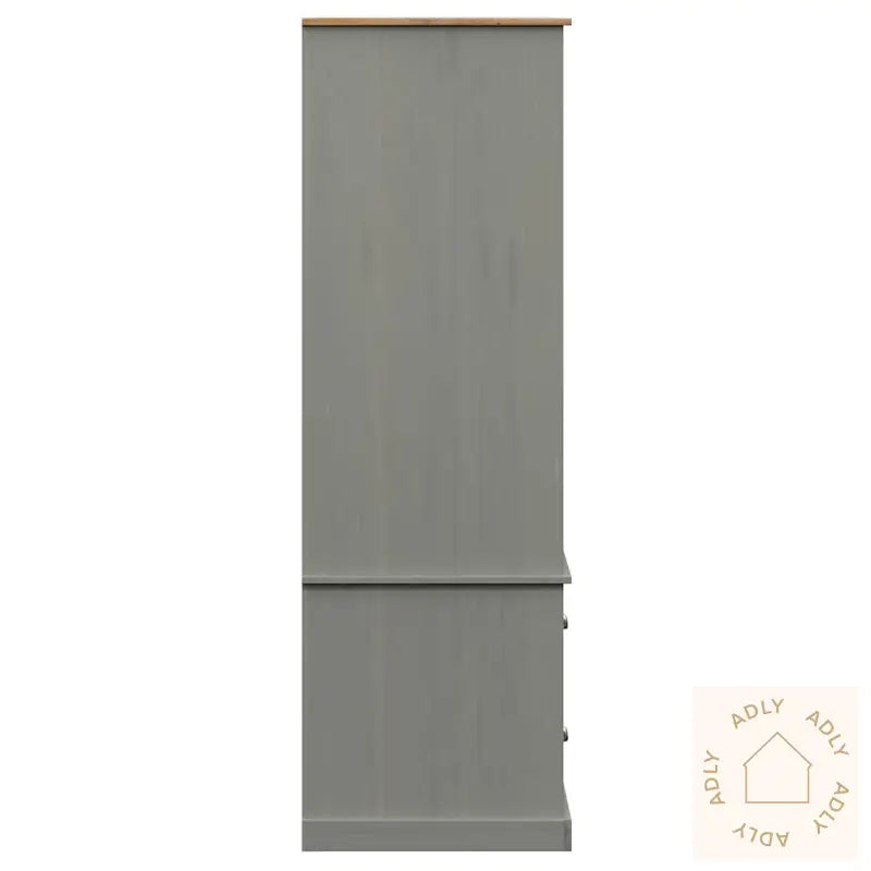 Garderobe Vigo Grå 90X55X170 Cm Heltre Furu