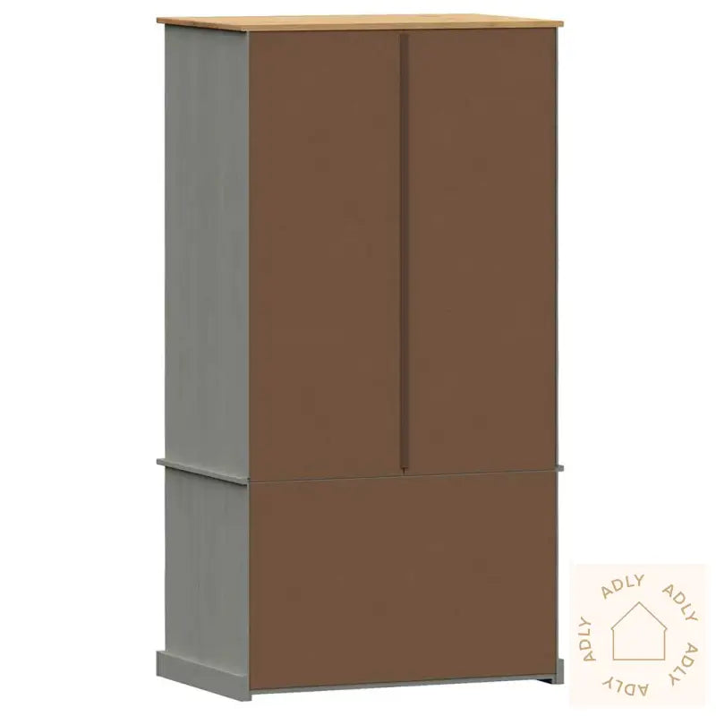Garderobe Vigo Grå 90X55X170 Cm Heltre Furu