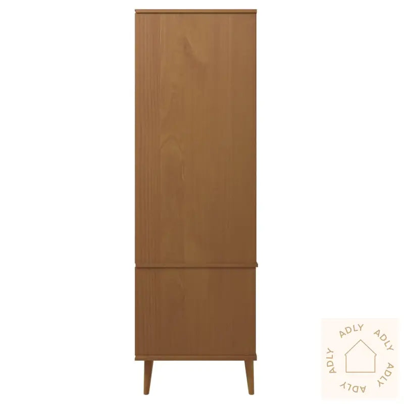 Garderobe Molde Brun 90X55X175 Cm Heltre Furu