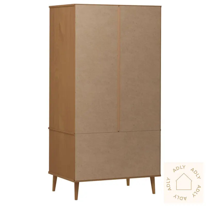 Garderobe Molde Brun 90X55X175 Cm Heltre Furu