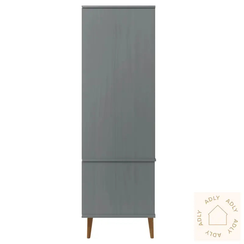 Garderobe Molde Grå 90X55X175 Cm Heltre Furu