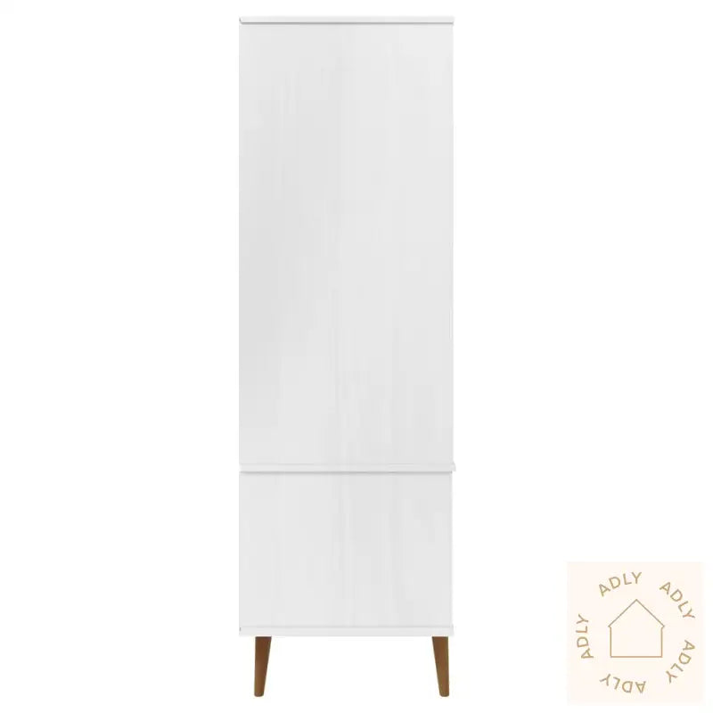 Garderobe Molde Hvit 90X55X175 Cm Heltre Furu