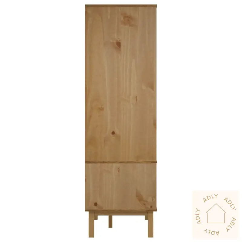 Garderobe Otta Brun Og Grå 76,5X53X172 Cm Heltre Furu