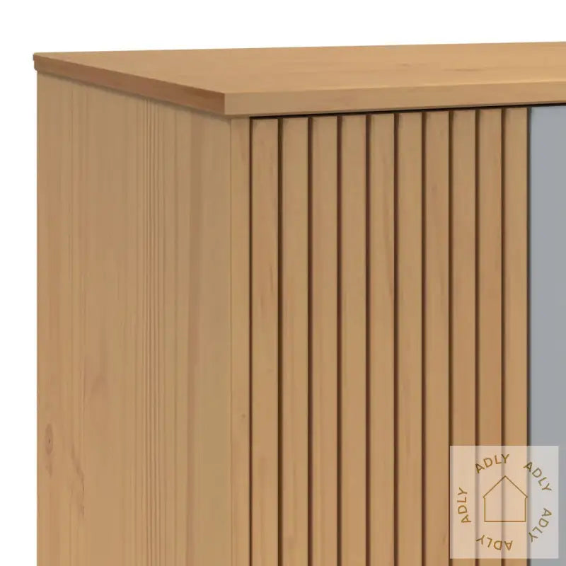 Garderobe Olden Grå Og Brun 76,5X53X172 Cm Heltre Furu