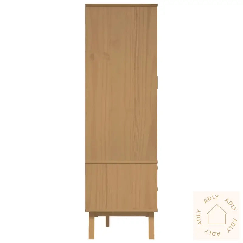 Garderobe Olden Brun 76,5X53X172 Cm Heltre Furu