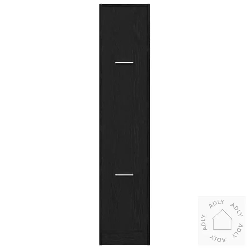 Apotekskap Svart Eik 30X41X144,5 Cm Konstruert Tre