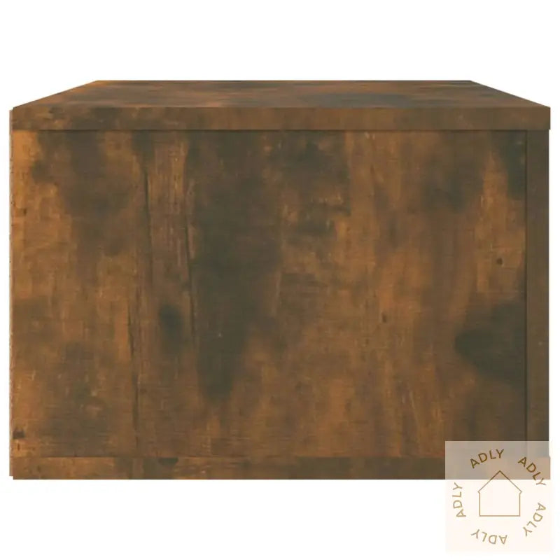 Hengende Tv Benk Røkt Eik 80X36X25 Cm Konstruert Tre