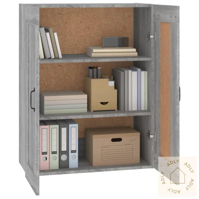 Hengende Veggskap Grå Sonoma 69,5X32,5X90 Cm