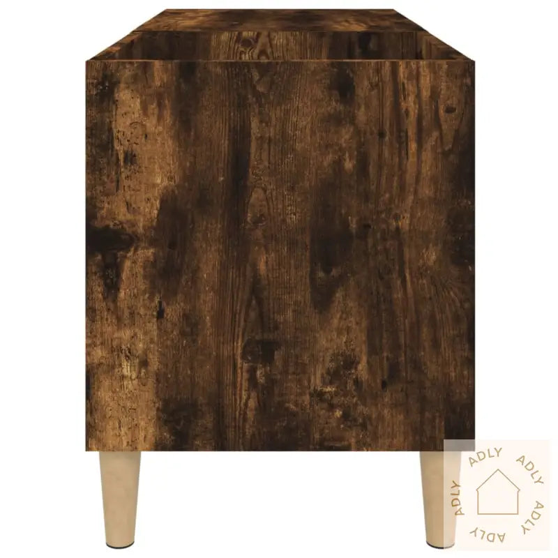 Hifi-Benk Røkt Eik 84,5X38X48 Cm Konstruert Tre