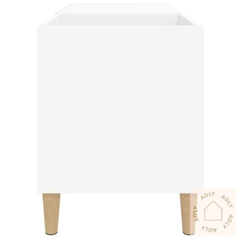 Hifi-Benk Hvit 84,5X38X48 Cm Konstruert Tre