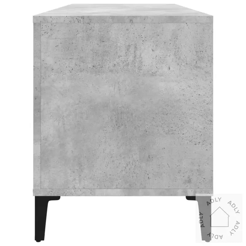 Hifi-Benk Betonggrå 100X38X48 Cm Konstruert Tre