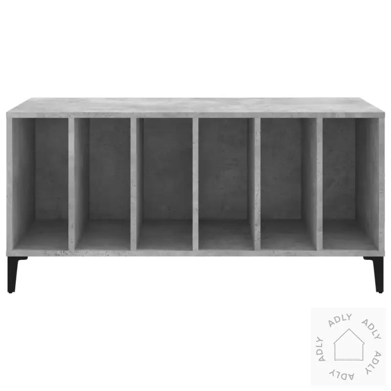 Hifi-Benk Betonggrå 100X38X48 Cm Konstruert Tre