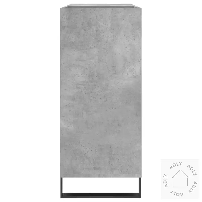 Hifi-Benk Betonggrå 84,5X38X89 Cm Konstruert Tre