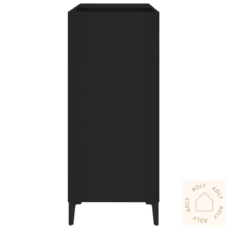 Hifi-Benk Svart 84,5X38X89 Cm Konstruert Tre