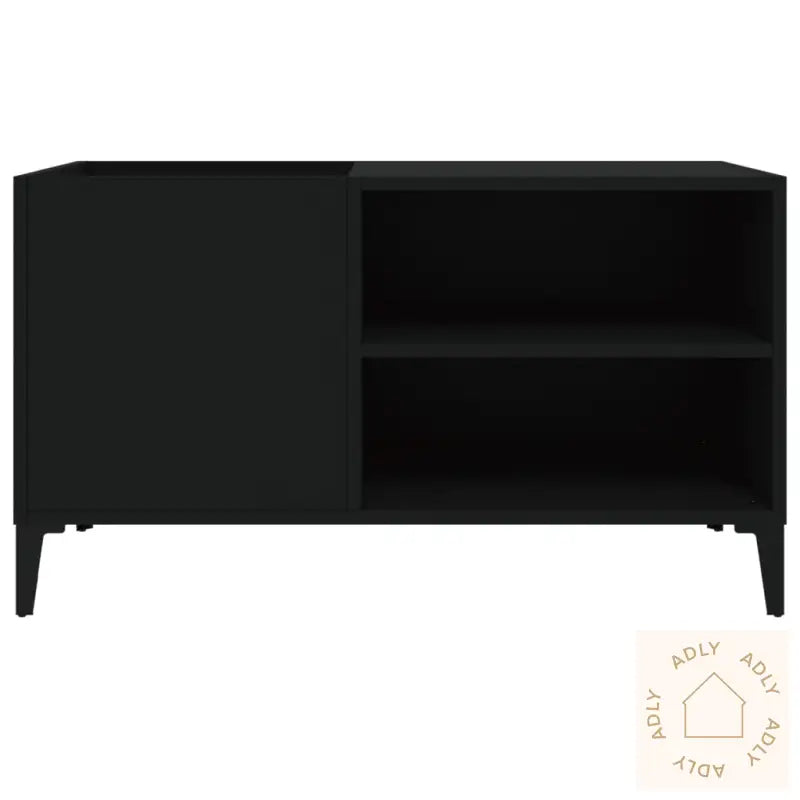 Hifi-Benk Svart 84,5X38X48 Cm Konstruert Tre
