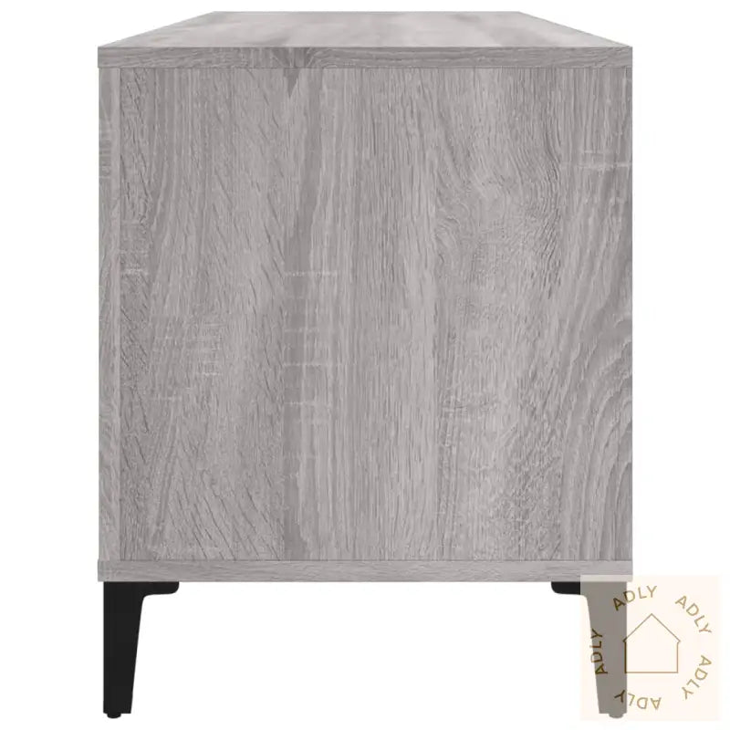 Hifi-Benk Grå Sonoma 100X38X48 Cm Konstruert Tre