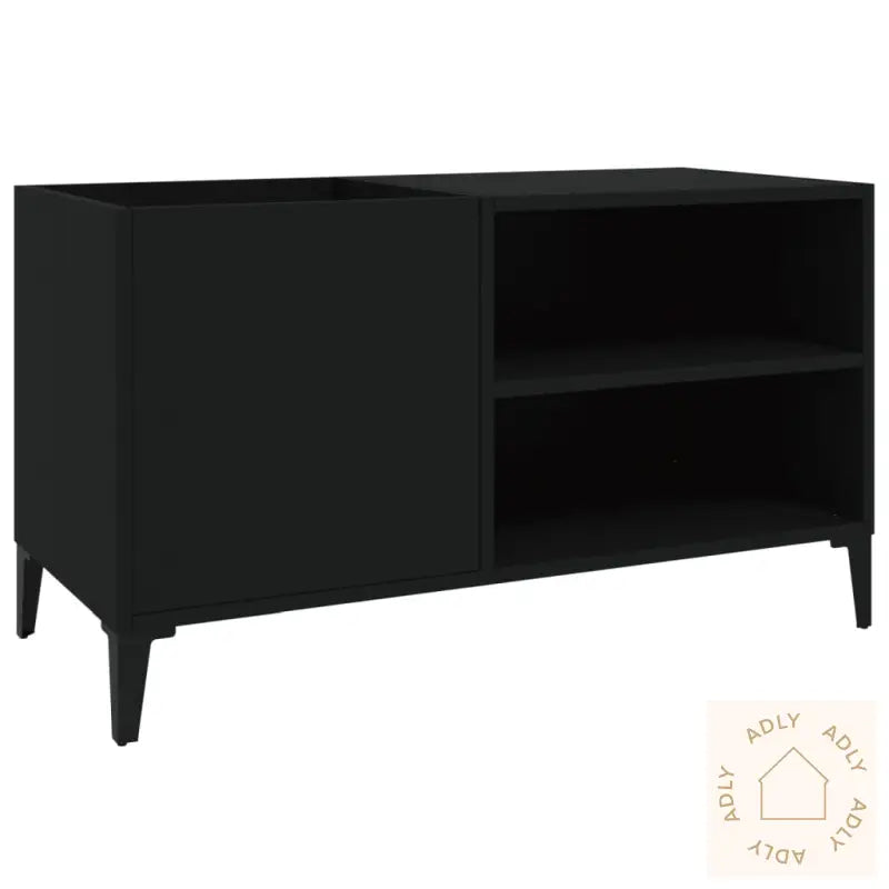 Hifi-Benk Svart 84,5X38X48 Cm Konstruert Tre