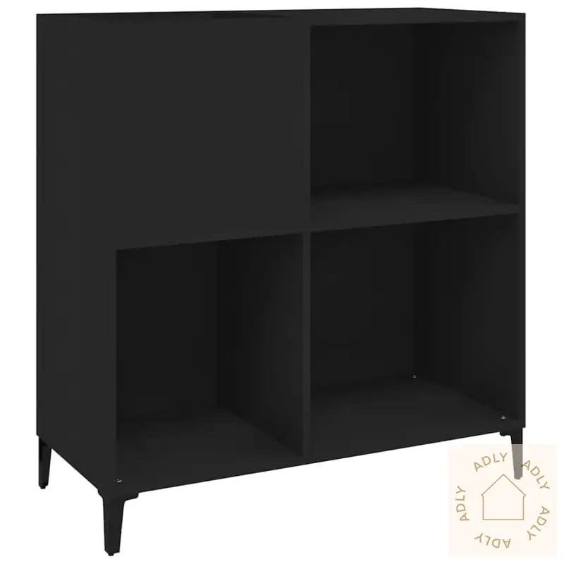Hifi-Benk Svart 84,5X38X89 Cm Konstruert Tre